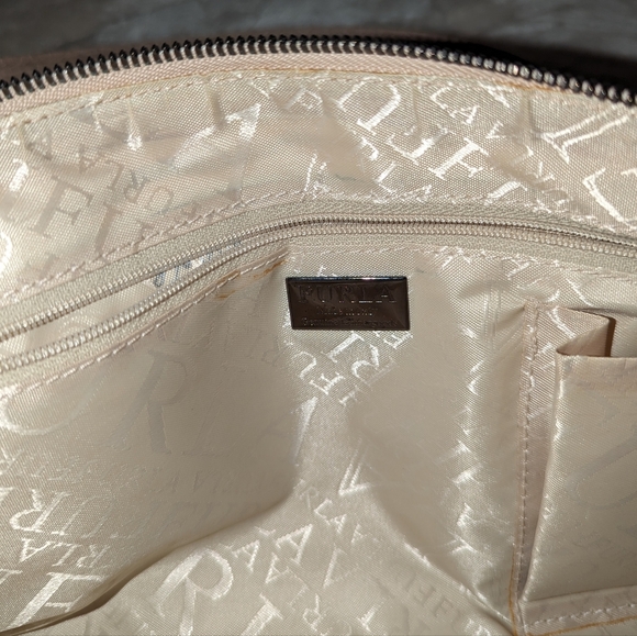 Furla Croc Embossed Beige Leather Satchel - Picture 15 of 15